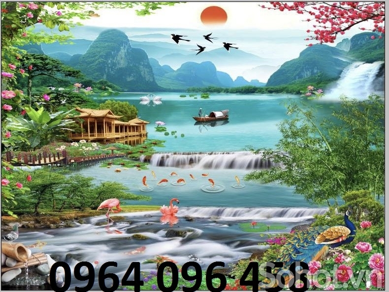 Tranh gạch 3d ốp tường hàng rào - LSCX433