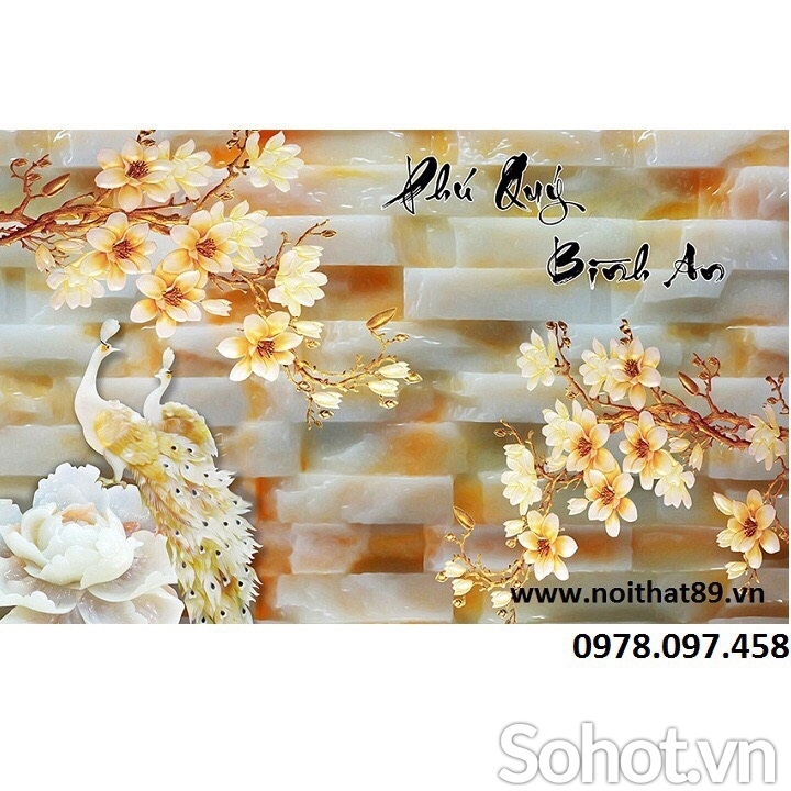 Tranh gạch sứ ngọc cao cấp