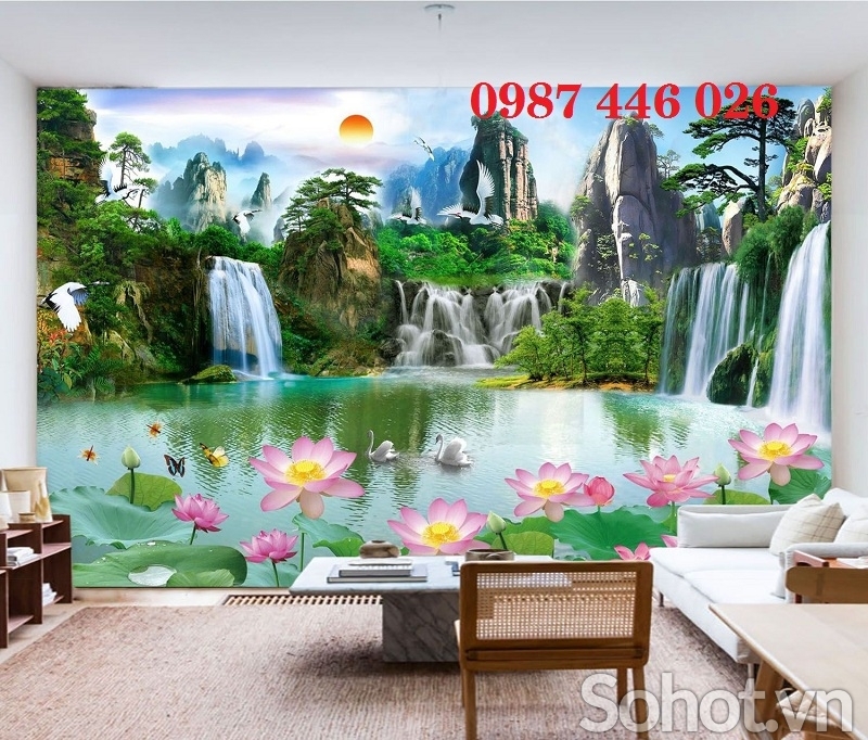 Tranh gạch men phong cảnh thiên nhiên HP927
