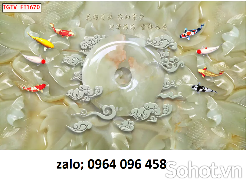 Tranh gạch 3d hoa sứ ngọc - CNBB95