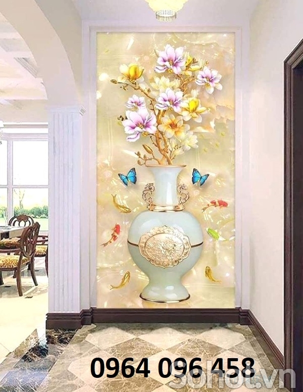Tranh gạch 3d trang trí phòng khách đẹp - MXVC32