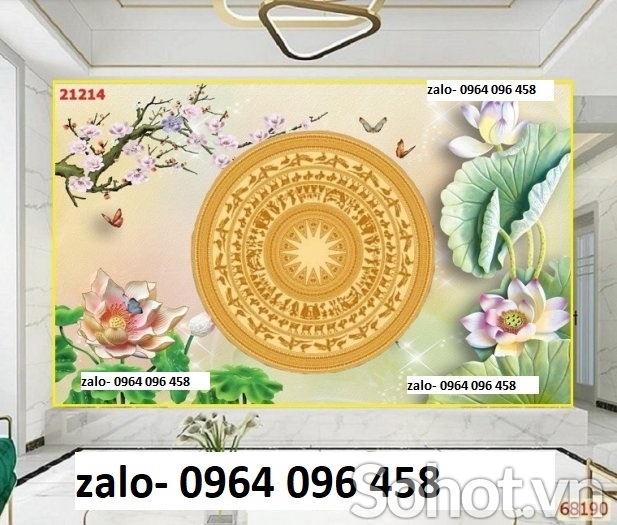 Tranh gạch 3d trống đồng - 23XDC