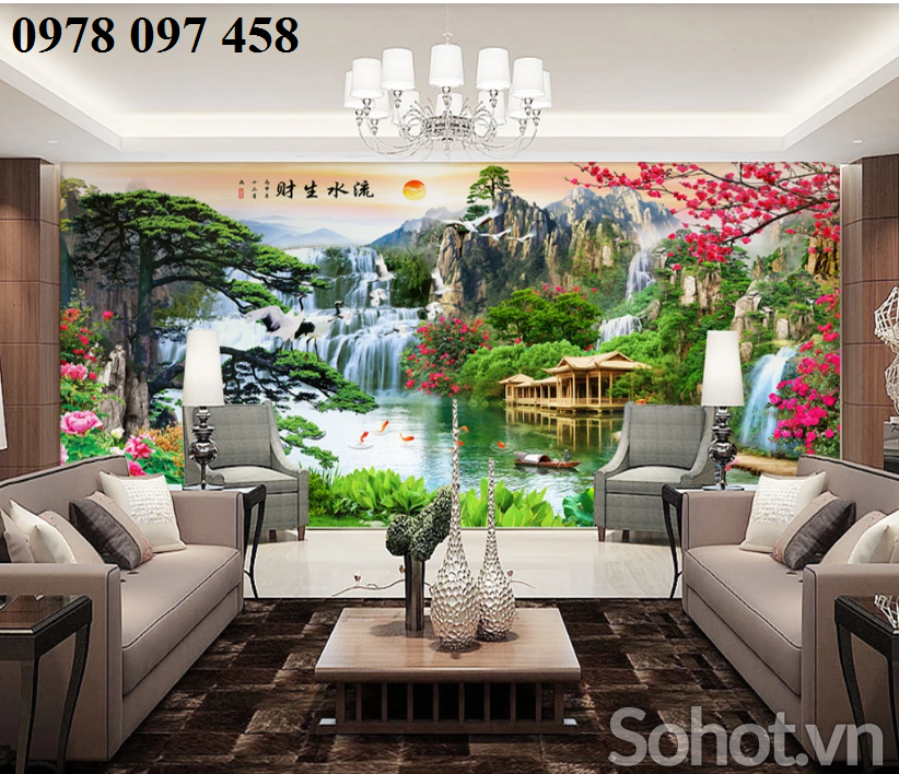 Tranh phong cảnh phòng khách
