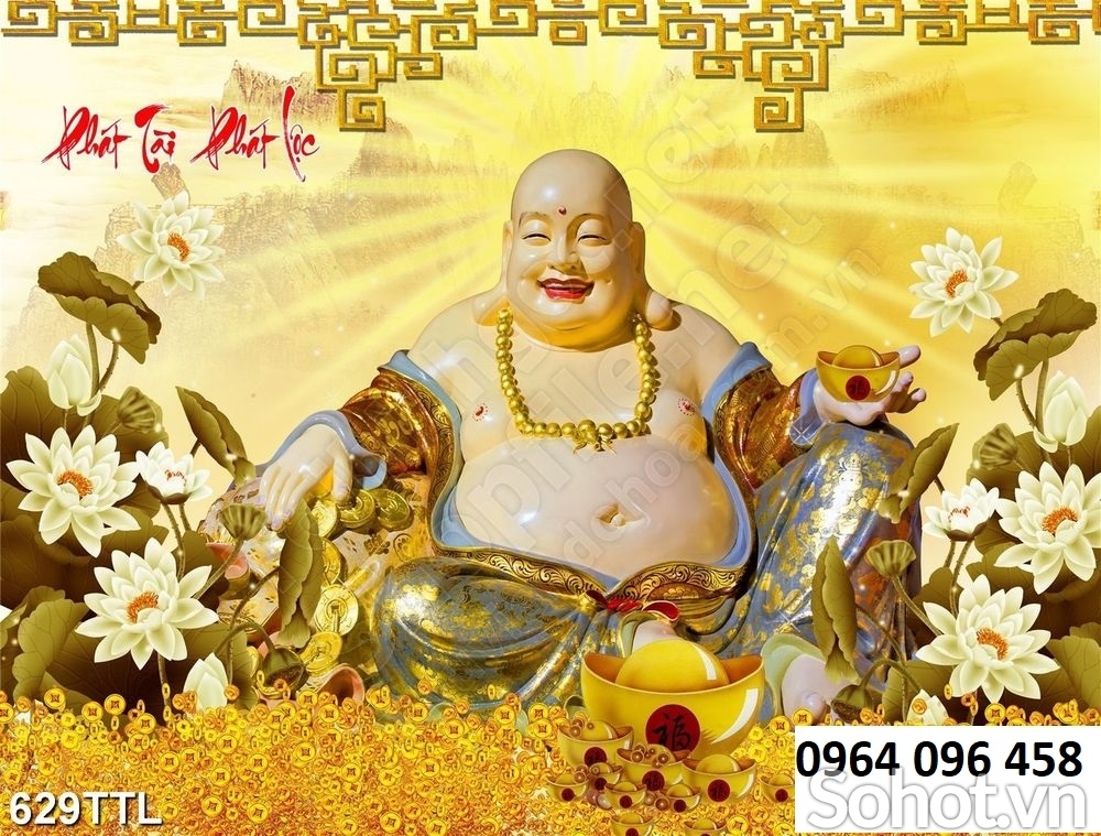 Tranh gạch 3d phật di lặc - XP098