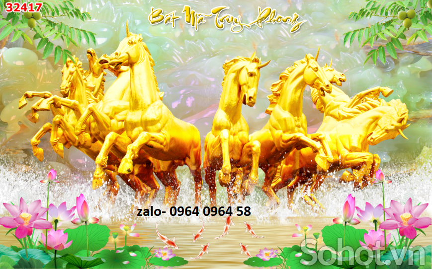 Tranh gạch 3d mã đáo thành công - GFD071
