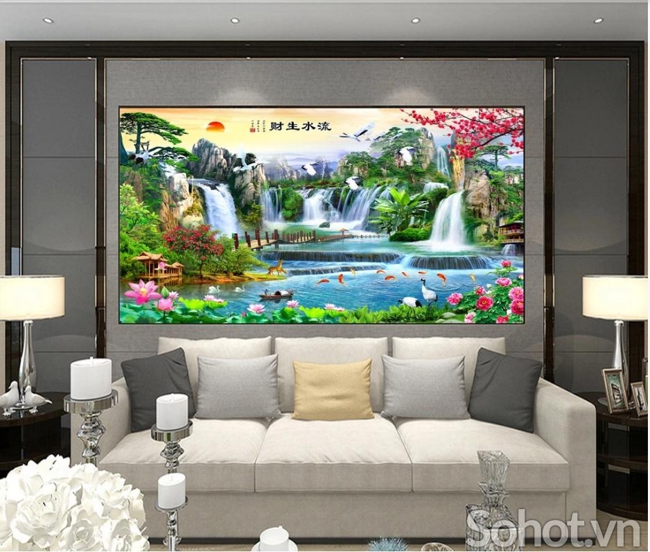 Tranh gạch phong cảnh 3D