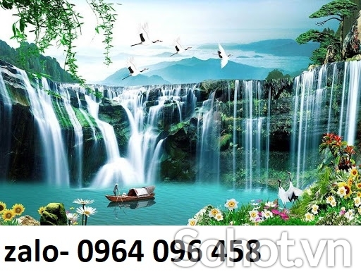 Gạch tranh 3d phong cảnh phong thủy - CMN422