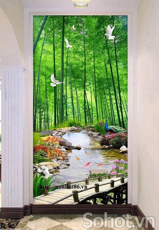 Tranh gạch 3d ốp tường hành lang - sảnh - XCV8