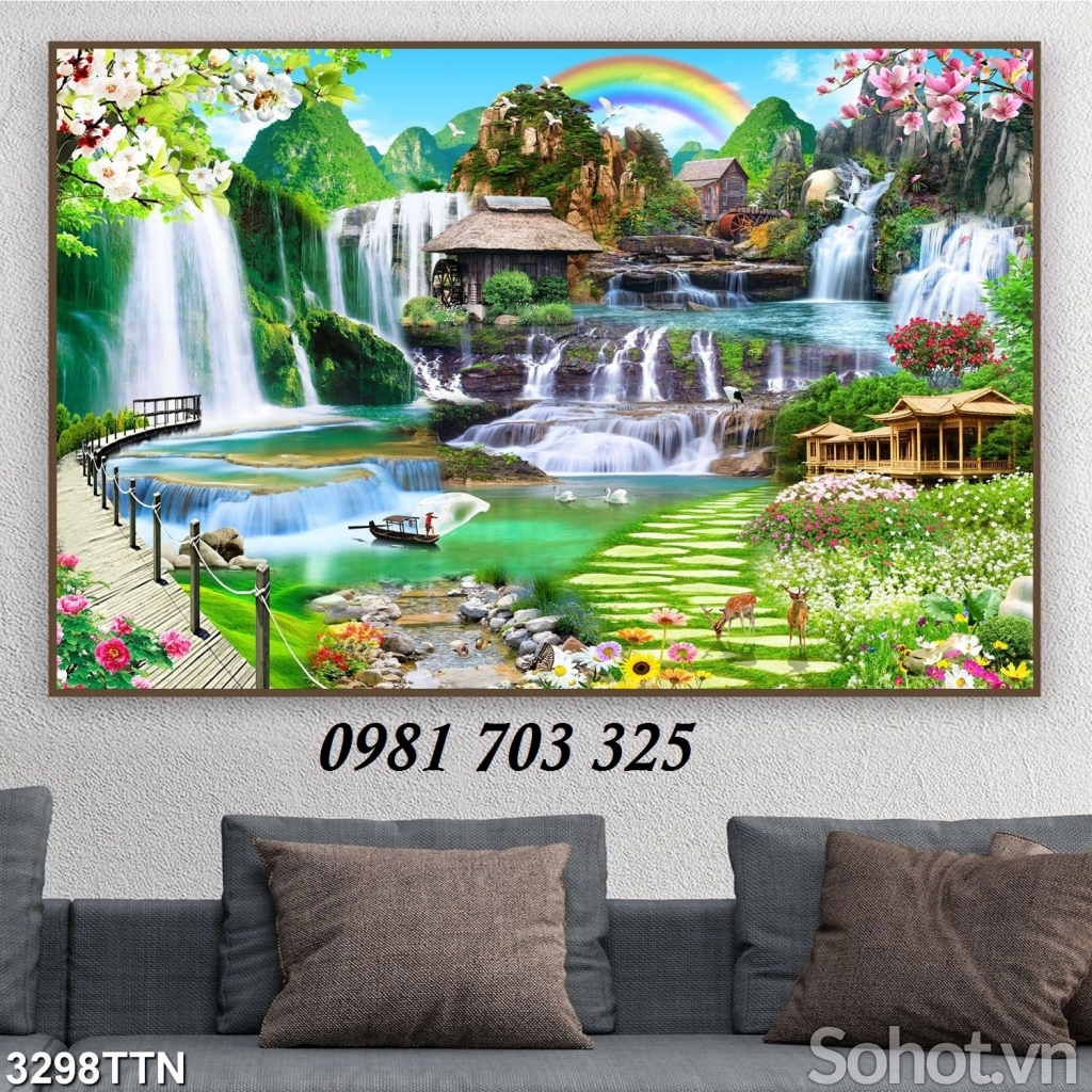 tranh phong cảnh- tranh gạch ốp tường