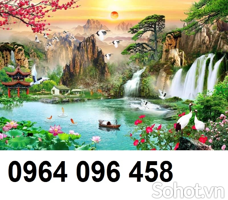 tranh gạch 3d ốp tường trang trí - 654DM