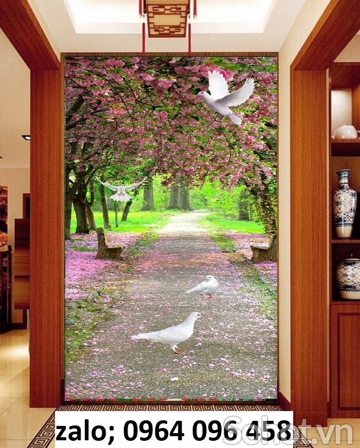 Tranh gạch 3d ốp tường phòng khách - sảnh - DCV544