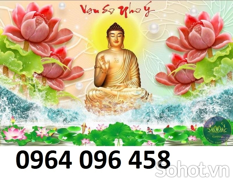 Tranh gạch 3d ốp tường phật phòng thờ - XCXV44