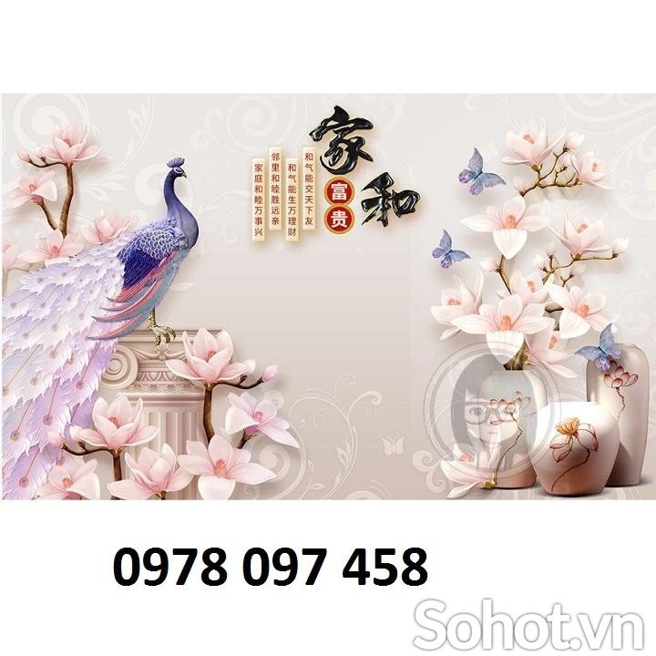 Gạch tranh ốp tường phòng ngủ