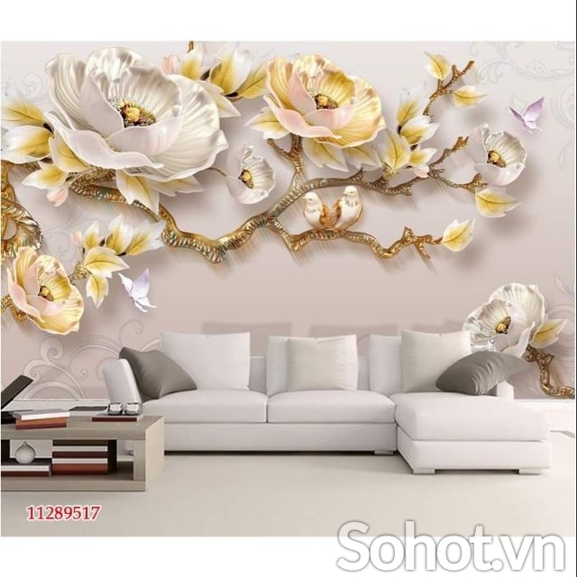 Tranh gạch 3d phòng khách - 6544XN