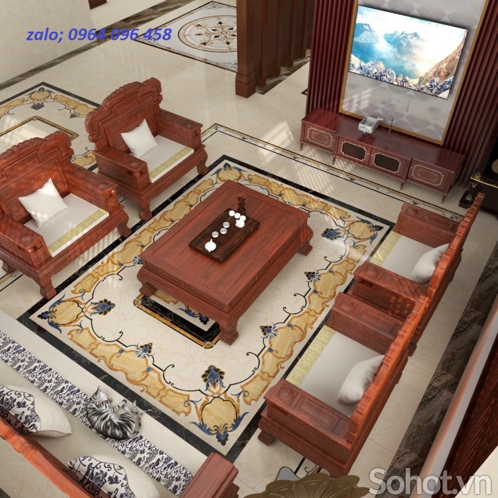 Gạch thảm 3d khổ lớn - 123XM