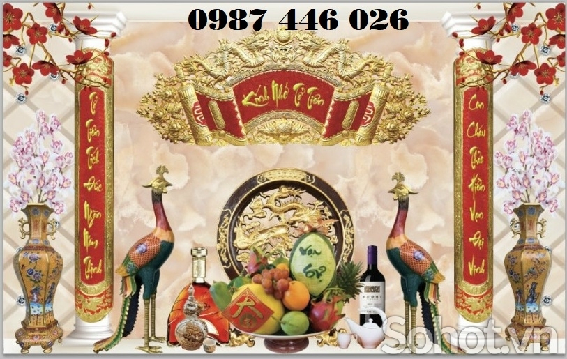 Gạch tranh phòng thờ HP8272