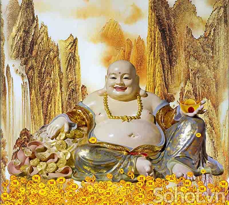 Tranh gạch 3d phật di lặc - XBCN95