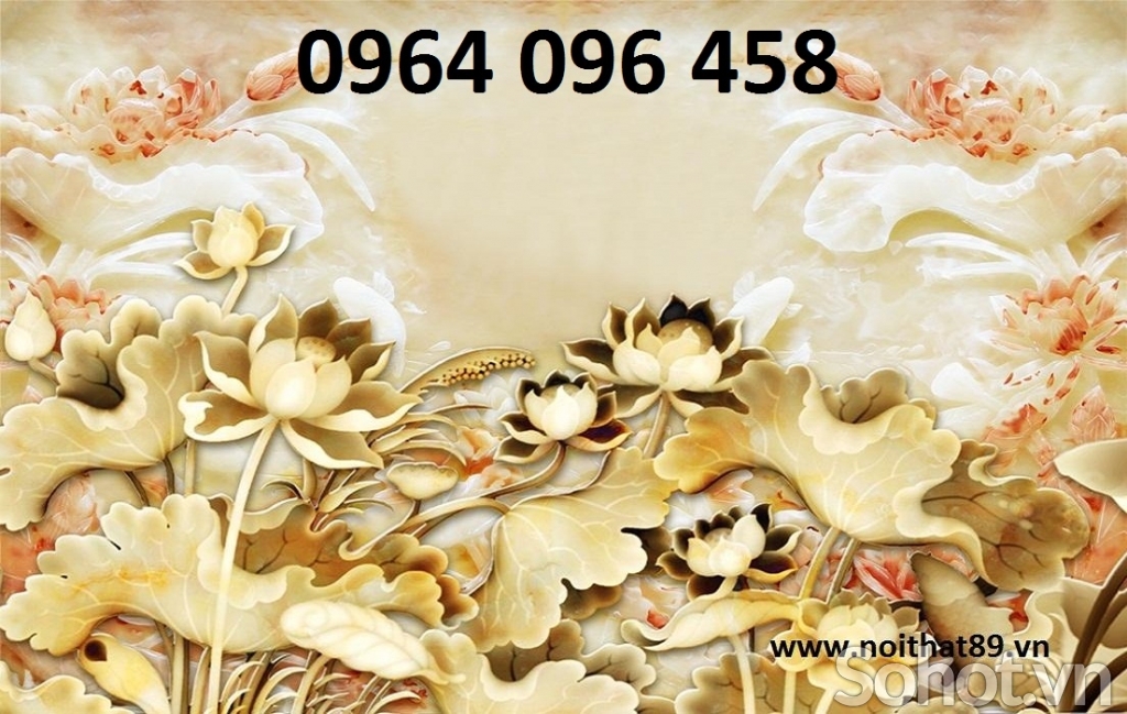 tranh gạch 3d hoa ngọc - HVC3