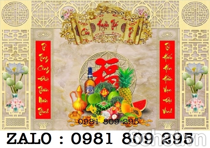 Gạch tranh ốp tường phòng thờ  HN999