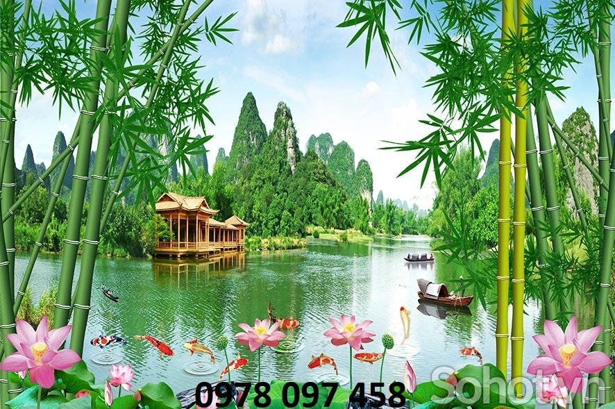 Gạch tranh 3D - tranh phong cảnh