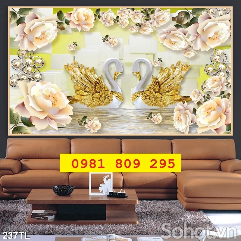 Gạch tranh ốp tường hoa , tranh sứ ngọc HN9991