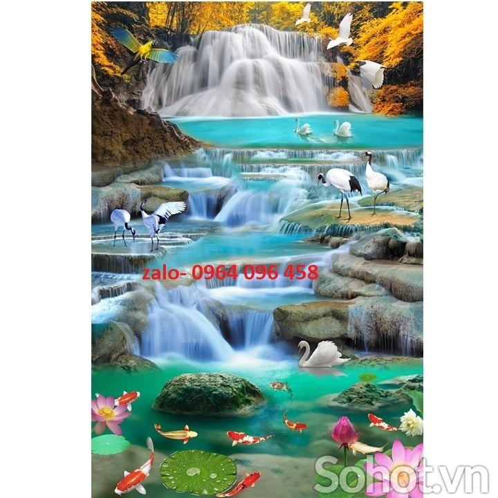 Tranh gạch 3d phong cảnh khổ đứng - 653CB