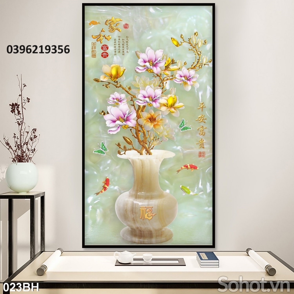 Gạch bình hoa 3D đẹp