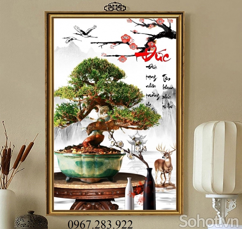 Tranh gạch trang trí- Tranh cây cảnh