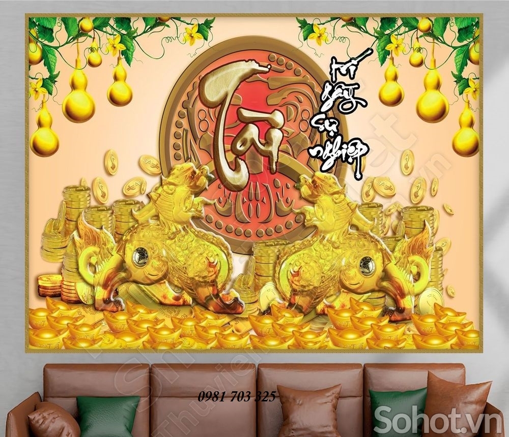 Tranh gạch 3D phong thủy