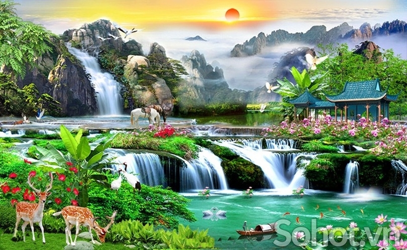 Tranh gạch 3d ốp mộ - N09