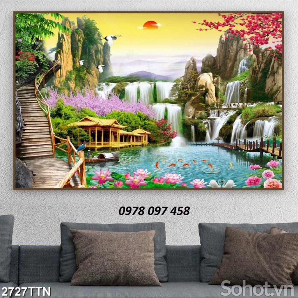 Tranh 3D - tranh phong cảnh thiên nhiên