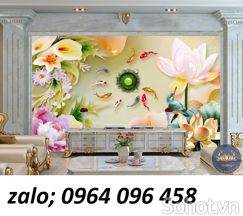 Tranh gạch 3d trang trí phòng khách đẹp - LM70
