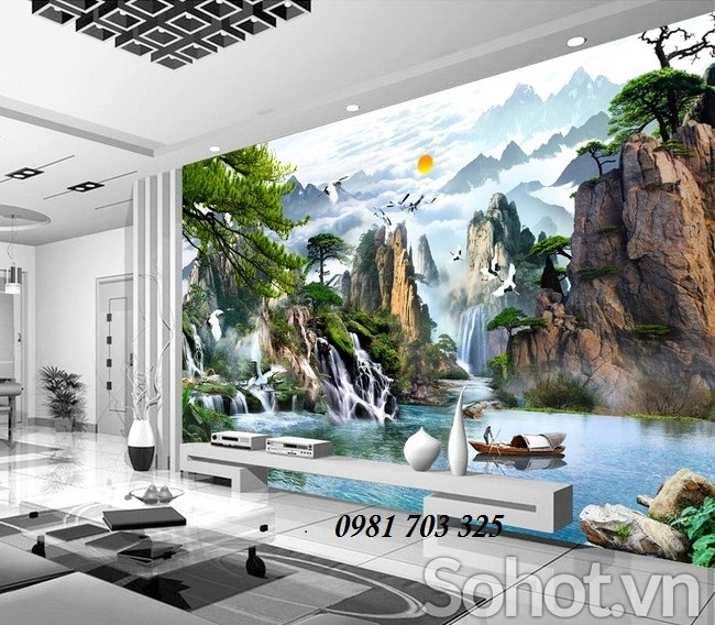 Tranh 3D- tranh gạch ốp tường