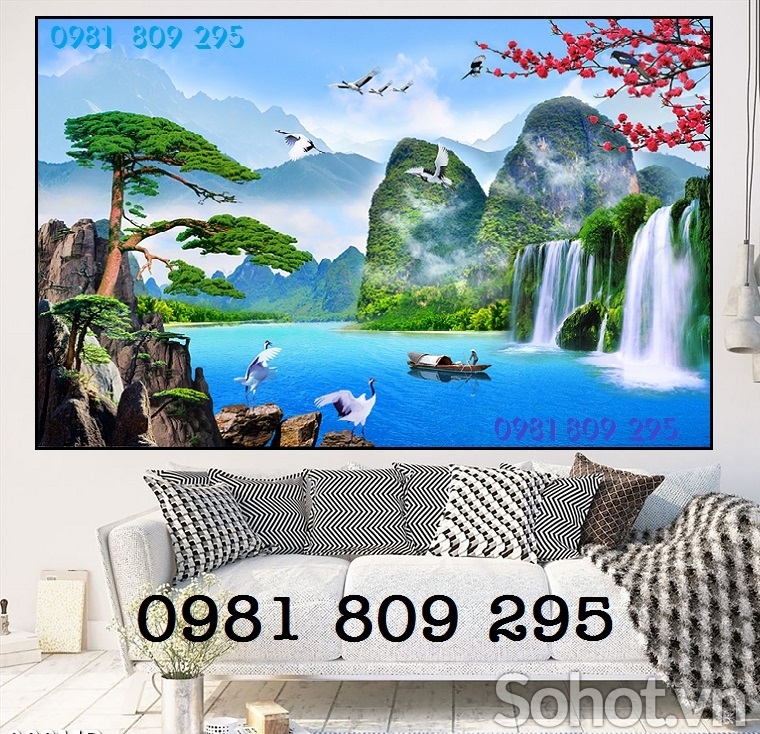Gạch phong cảnh cội nguồn , tranh gạch