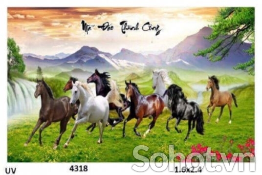 Tranh gạch 3d mã đáo thành công - SM90