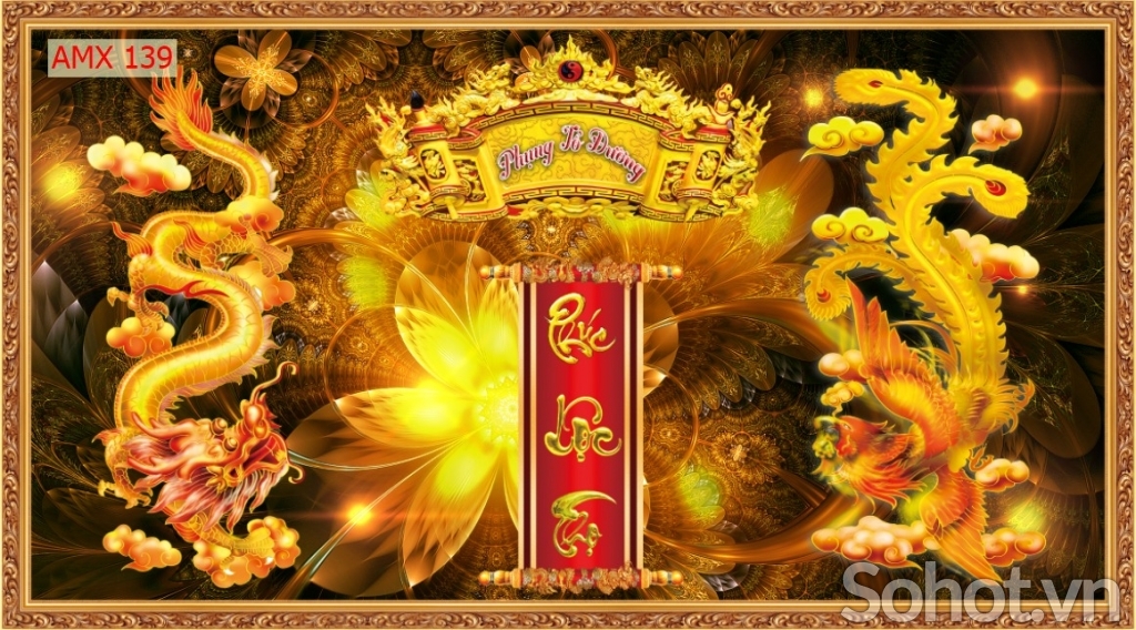 Gạch tranh 3D dán phòng thờ