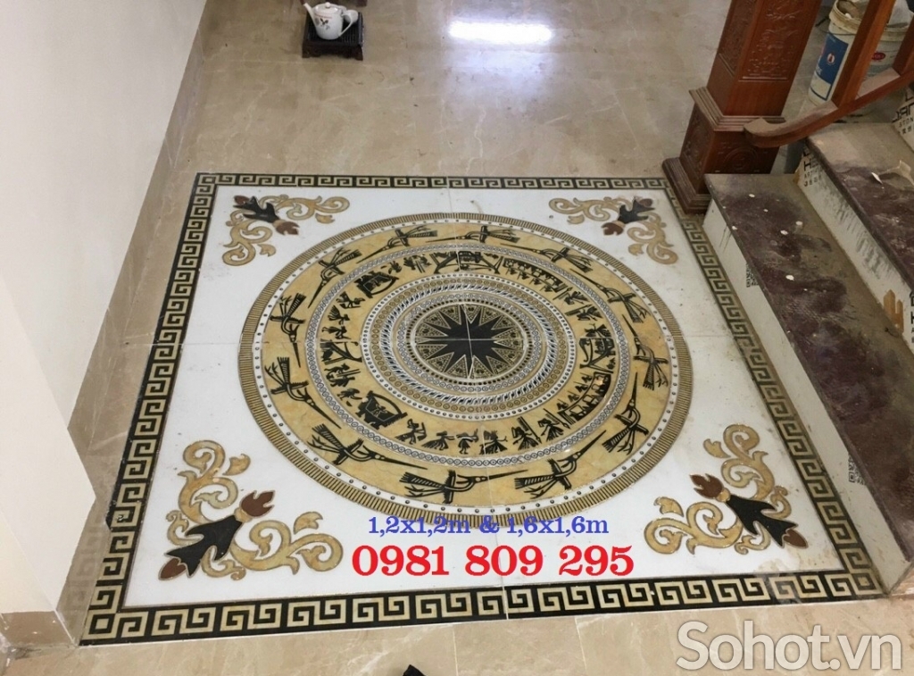 Thảm vuông phòng khách , gạch thảm HP2566