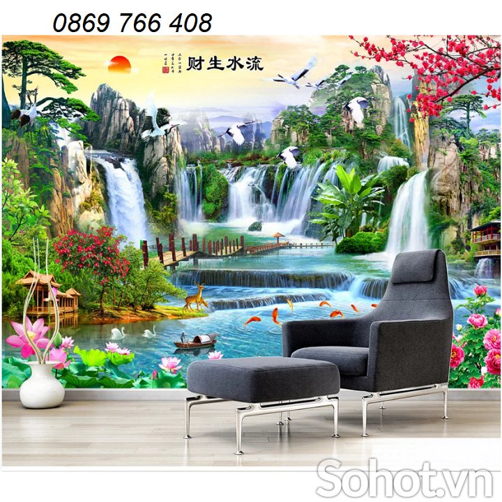 Tranh gạch phong cảnh 3D