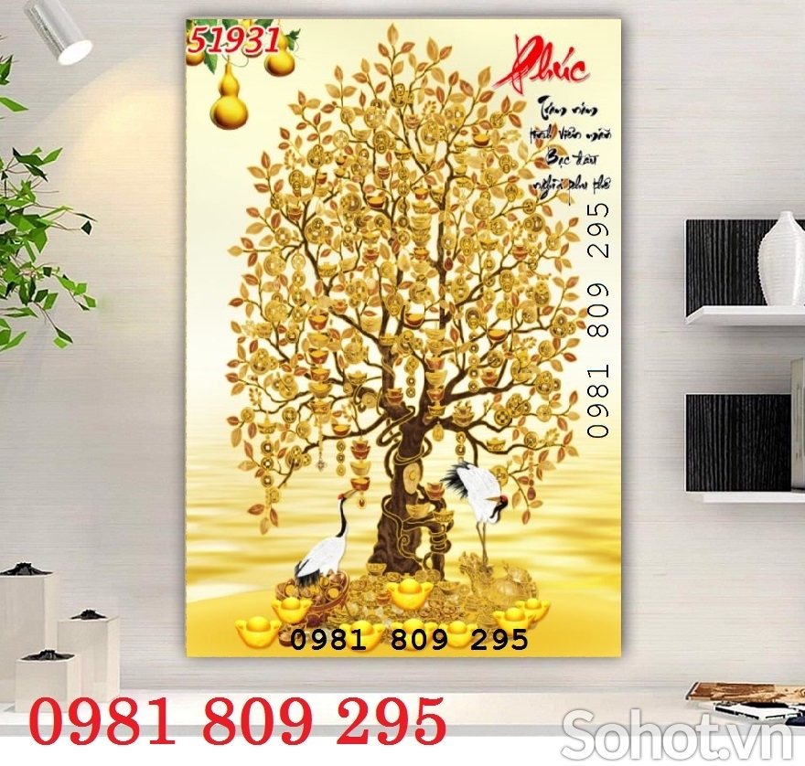 Gạch tranh 3d phong thủy kim tiền