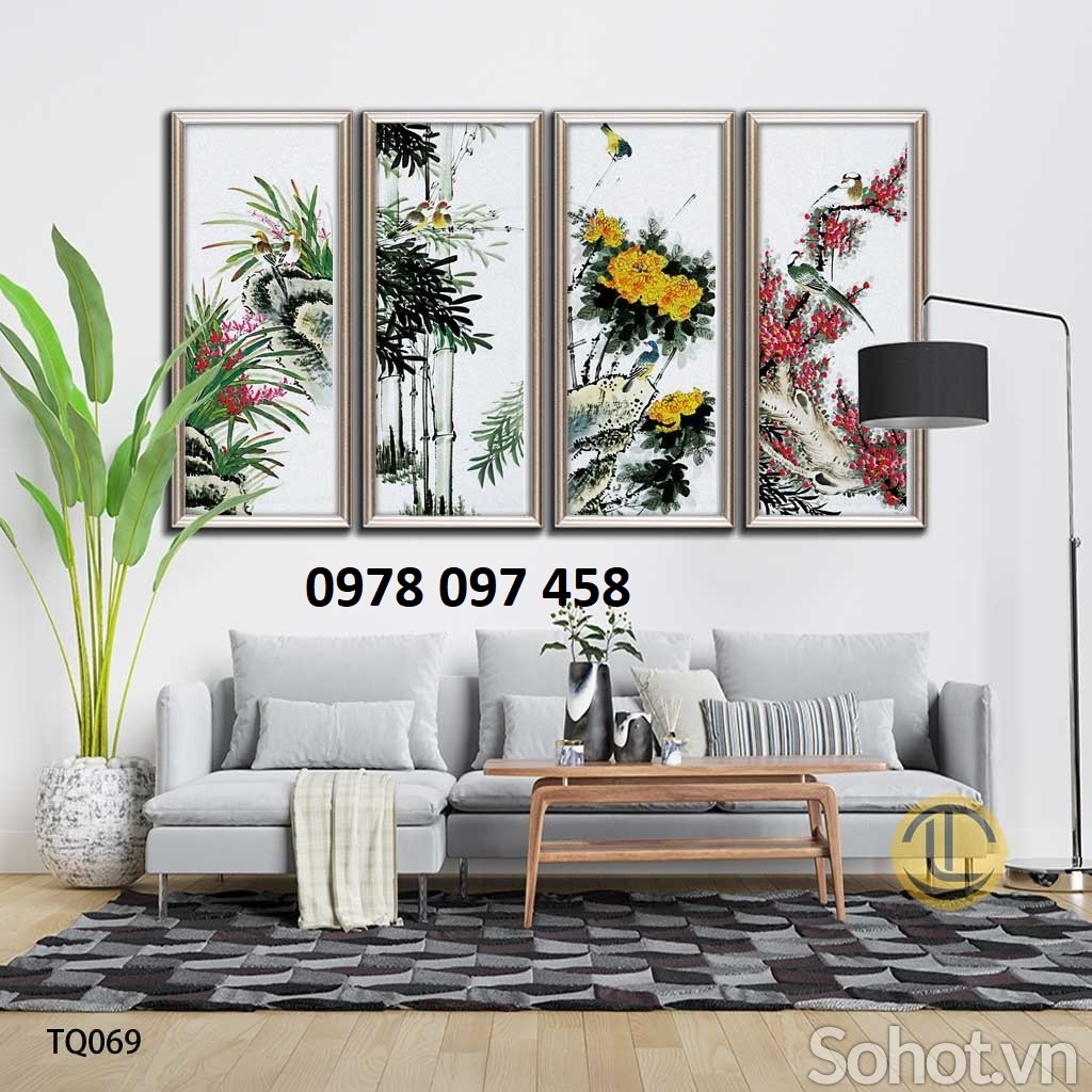 Tân trang phòng khách- gạch tranh 3D