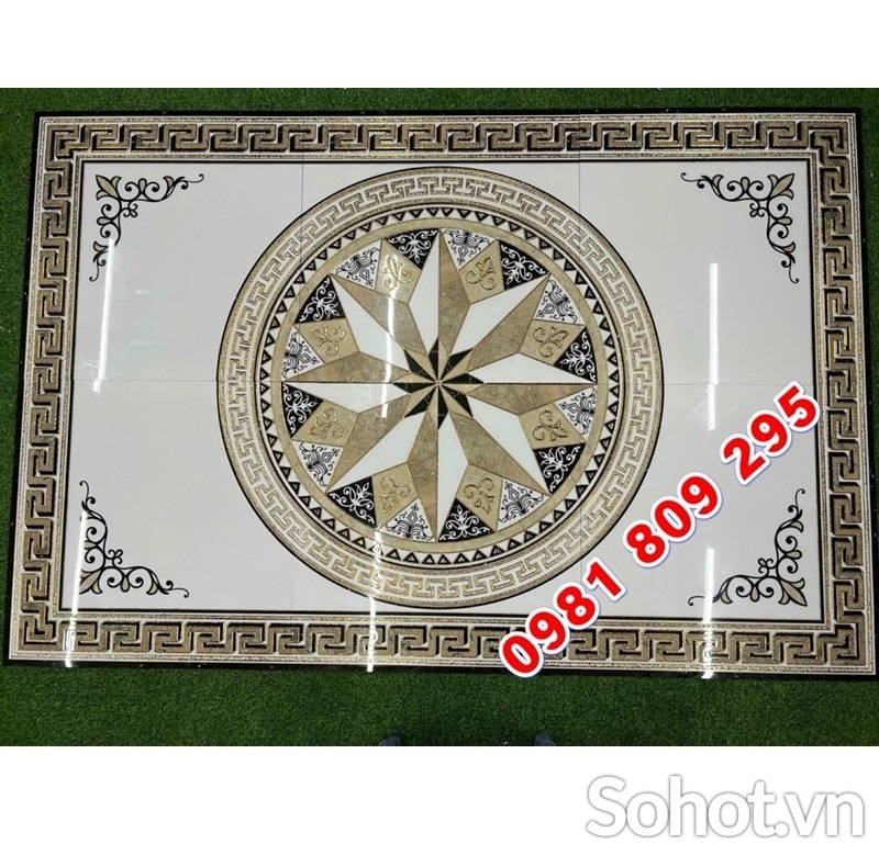 Gạch thảm hoa văn khắc kim cao cấp Hm999