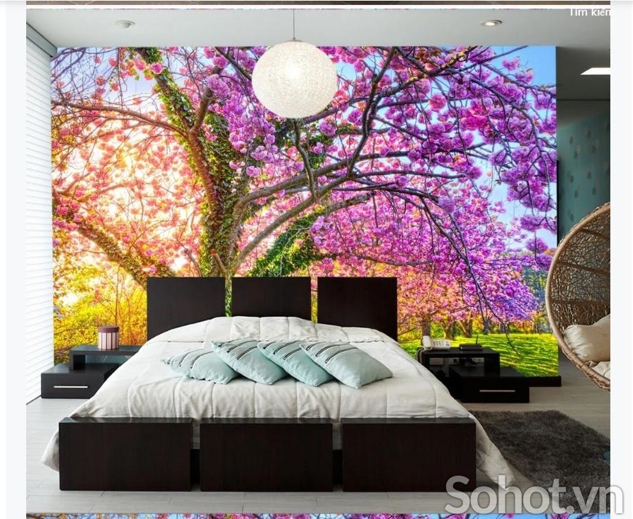 Tranh gạch 3D phòng ngủ