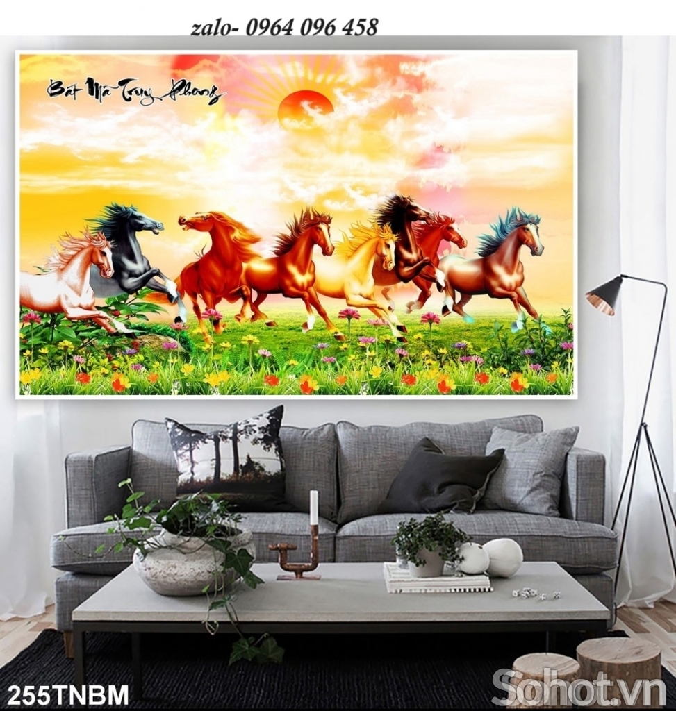Tranh  gạch men 3d ốp tường mã đáo thành công - 544CCX