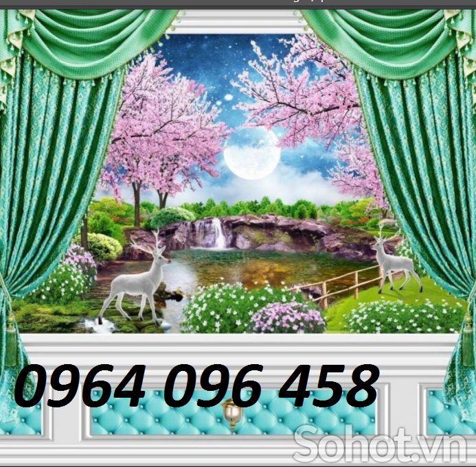 Tranh gạch 3d dán tường trang trí - 754XP
