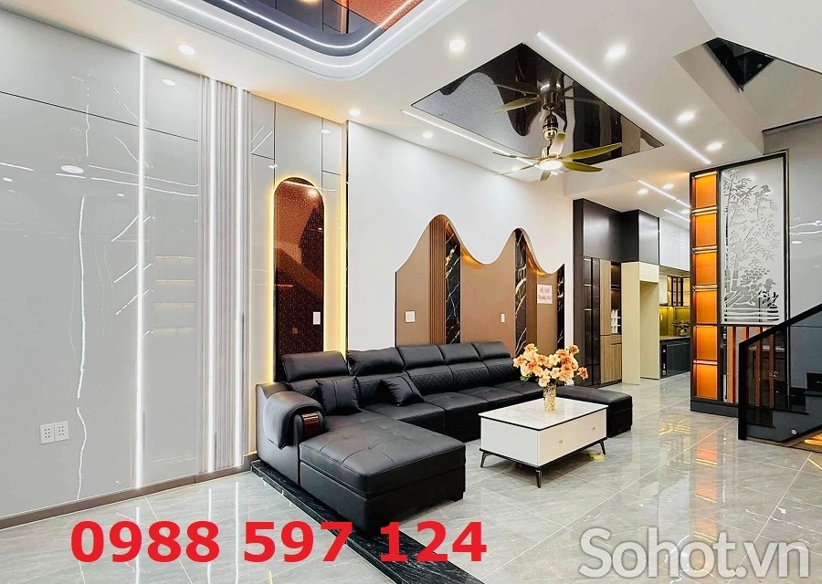 Tấm ốp phòng khách- tấm than tre Hà Nội