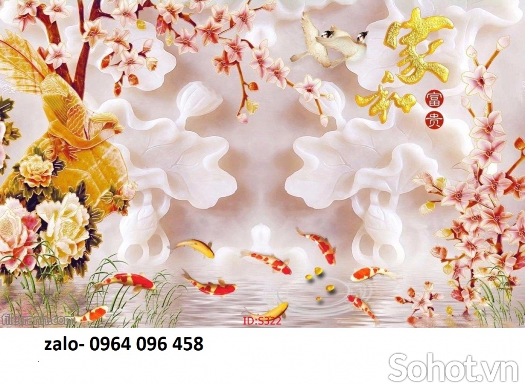 Tranh gạch 3d hoa ngọc - SXVV76