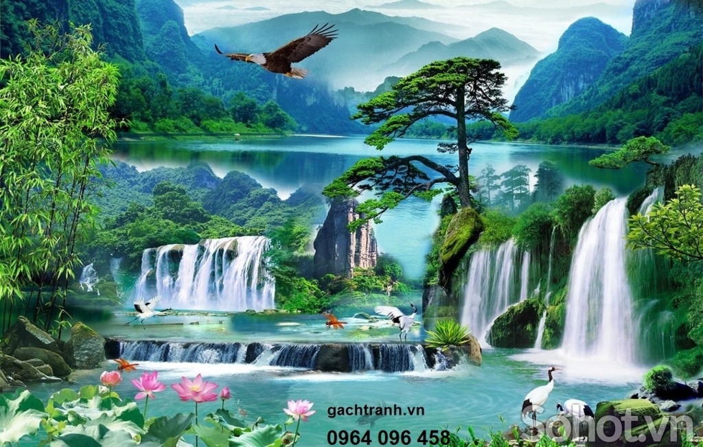 tranh gạch 3d phong cảnh - 43VB