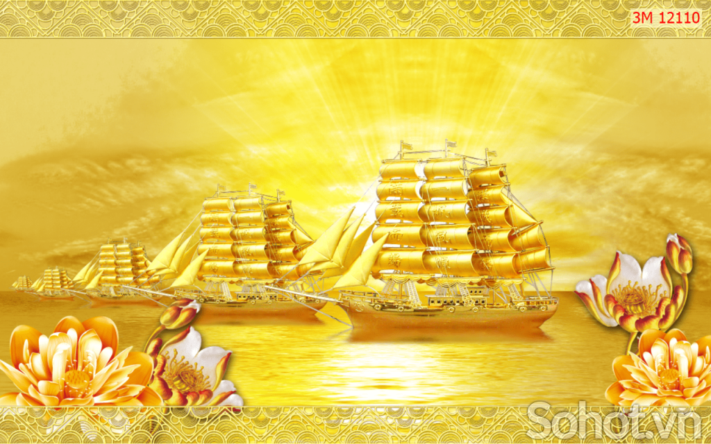 Tranh gạch 3d thuận buồm xuôi gió - 433XC