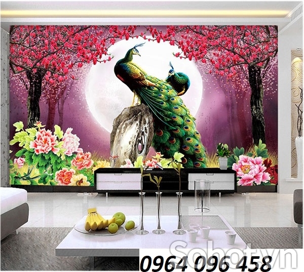 Tranh gạch 3d ốp tường phòng khách đẹp - GSXC43