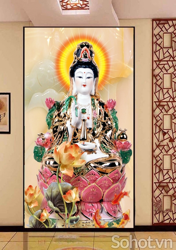 Tranh gạch 3d phật ADIDA - cvnn94